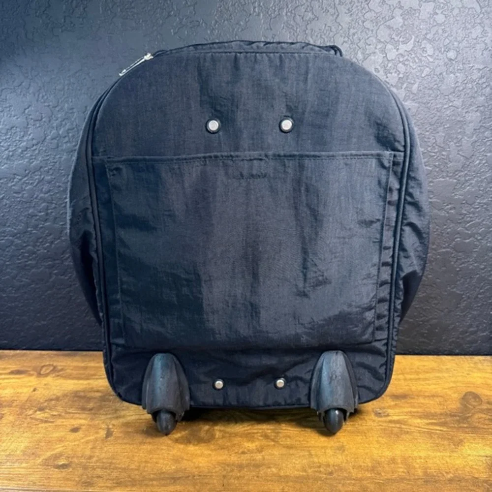 Baggallini Rolling Carry-On Black Nylon Travel Bag Unisex‎ Medium